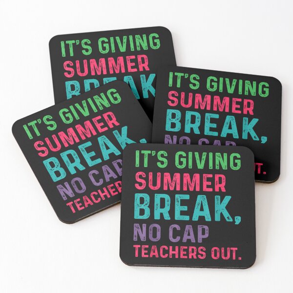 Item preview, Funny Teacher Summer Break  - It's Giving Summer Break No Cap designed and sold by MotivaChic.