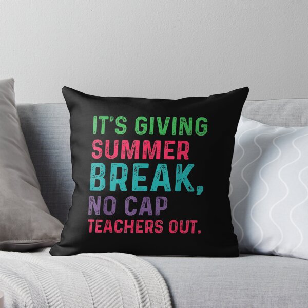 Item preview, Funny Teacher Summer Break  - It's Giving Summer Break No Cap designed and sold by MotivaChic.