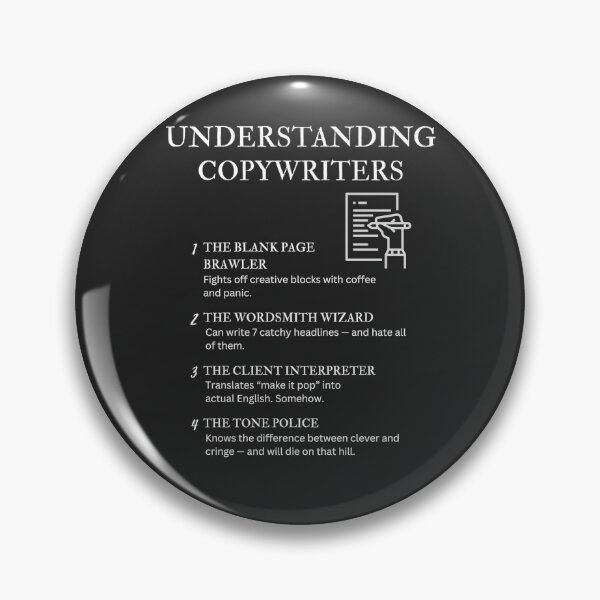 Item preview, Black – Understanding Copywriters – Funny Creative Job Quotes for Writers & Marketers designed and sold by PsyFlow35.