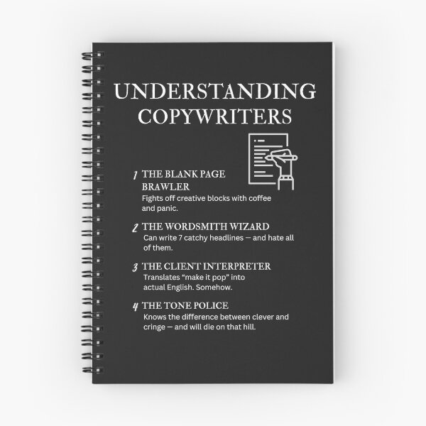 Item preview, Black – Understanding Copywriters – Funny Creative Job Quotes for Writers & Marketers designed and sold by PsyFlow35.