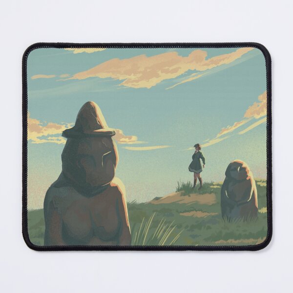 Item preview, Steppe with ancient sculptures designed and sold by Sonia-rul.
