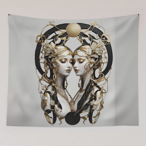 Item preview, Gemini of Pearls – Elegant Zodiac Twin Design | LaLi Designs designed and sold by LaLi-Designs.