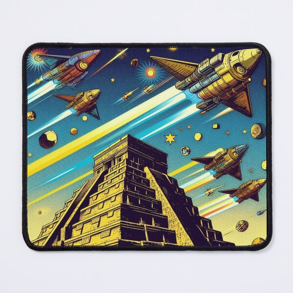 Item preview, Ancient mayan pyramids and spaceships designed and sold by Dogandesighn.