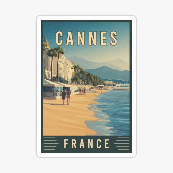 Item preview, Discover French Riviera and Cannes in France - Travel Art designed and sold by turtlestart.