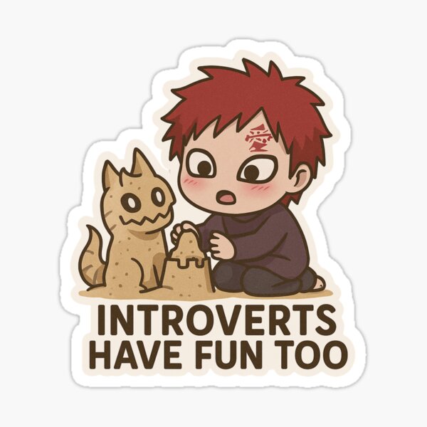 Artikel-Vorschau von Gaaras Sandkumpel – Süßer Chibi Gaara & Shukaku Sandburg-Aufkleber, designt und verkauft von ColorSplash123.