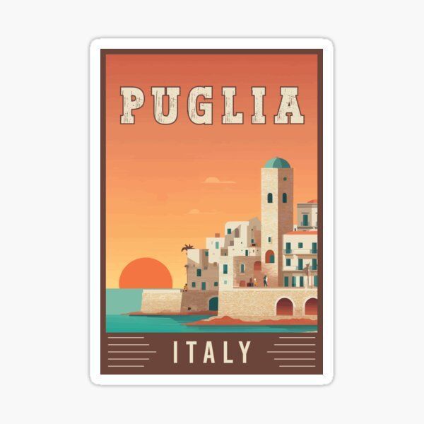 Item preview, Discover Southern Charm of Puglia in Italy - Travel Art designed and sold by turtlestart.