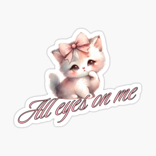 Item preview, All eyes on me - Kitty designed and sold by BERLINSHIRTSHOP.