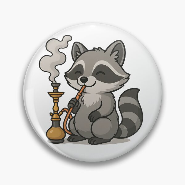 Item preview, Raccoon with hookah designed and sold by Kittykat2410.