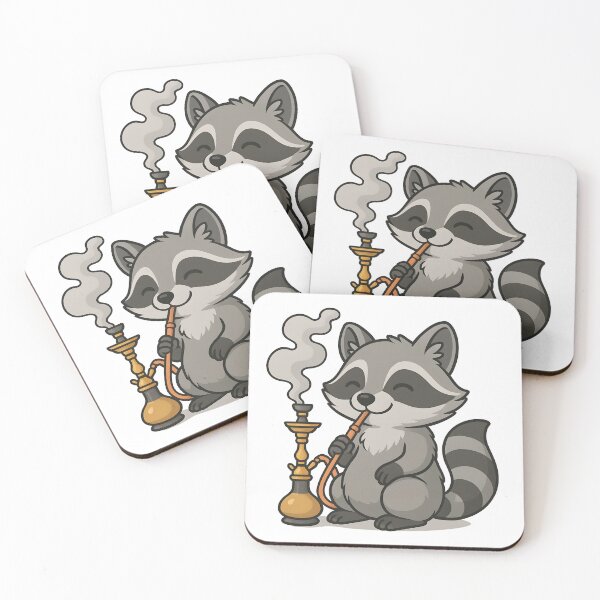 Item preview, Raccoon with hookah designed and sold by Kittykat2410.