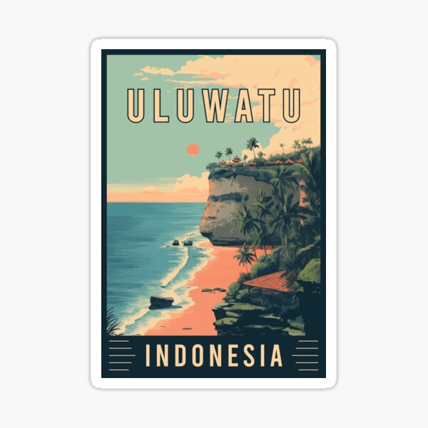 Aperçu de l'œuvre Découvrez la vue sur l'océan d'Uluwatu en Indonésie - Travel Art créée et vendue par turtlestart.