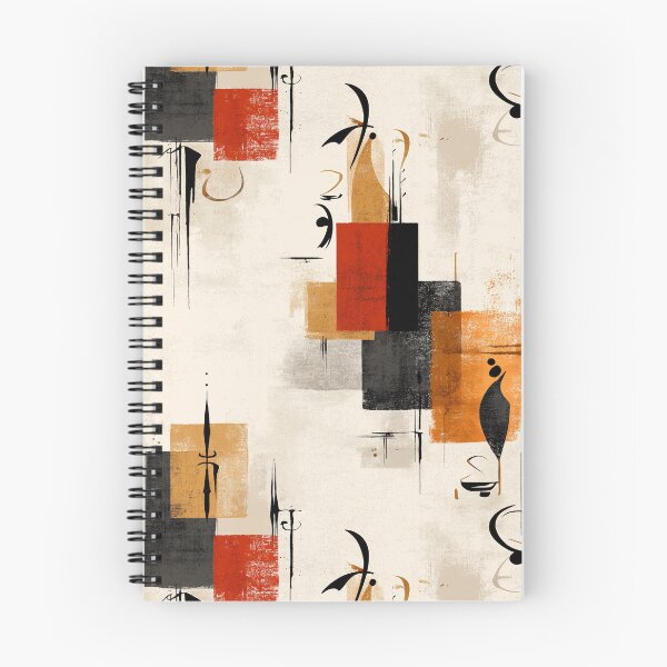 Item preview, Symbolic Rhythm – Abstract Calligraphy and Geometric Ink Layers designed and sold by Moisky Patterns.