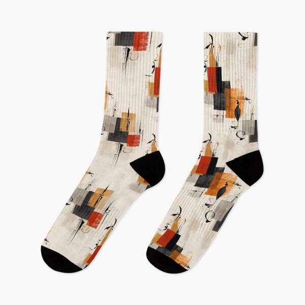 Item preview, Symbolic Rhythm – Abstract Calligraphy and Geometric Ink Layers designed and sold by Moisky Patterns.