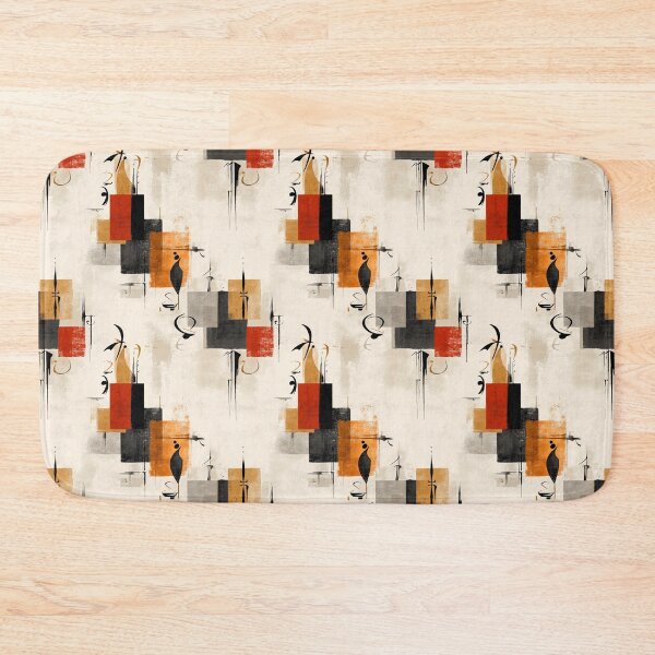 Item preview, Symbolic Rhythm – Abstract Calligraphy and Geometric Ink Layers designed and sold by Moisky Patterns.