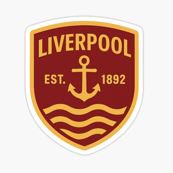 Item preview, Liverpool Anchor Crest – Mersey-Inspired Football Badge Design (Est. 1892) designed and sold by Final Whistle Art.