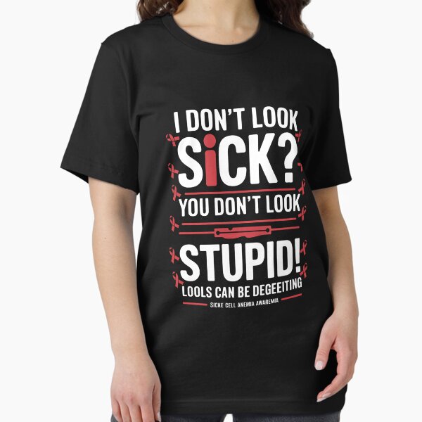 Item preview, Look Sick- Sickle Cell Anemia Awareness Support Ribbon designed and sold by PortraitFantasy.