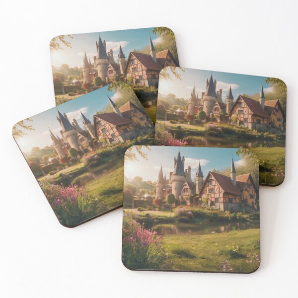 Item preview, Springtime Serenity in the Enchanted River Hamlet designed and sold by BlareBlare.