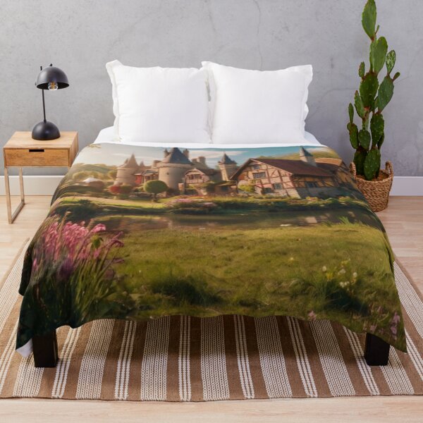 Item preview, Springtime Serenity in the Enchanted River Hamlet designed and sold by BlareBlare.