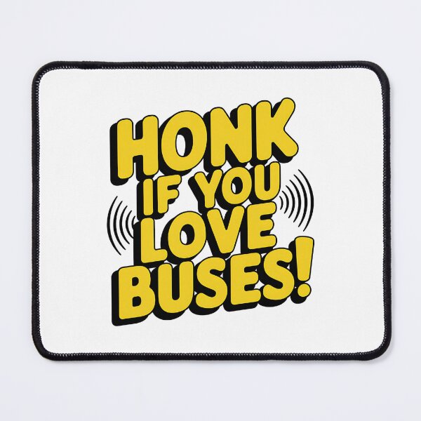 Item preview, Honk If You Love Buses – Funny Transit & Bus Enthusiast designed and sold by CuteDesignables.