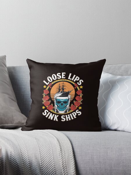 Item preview, Loose Lips Sink Ships Battleships designed and sold by PortraitFantasy.