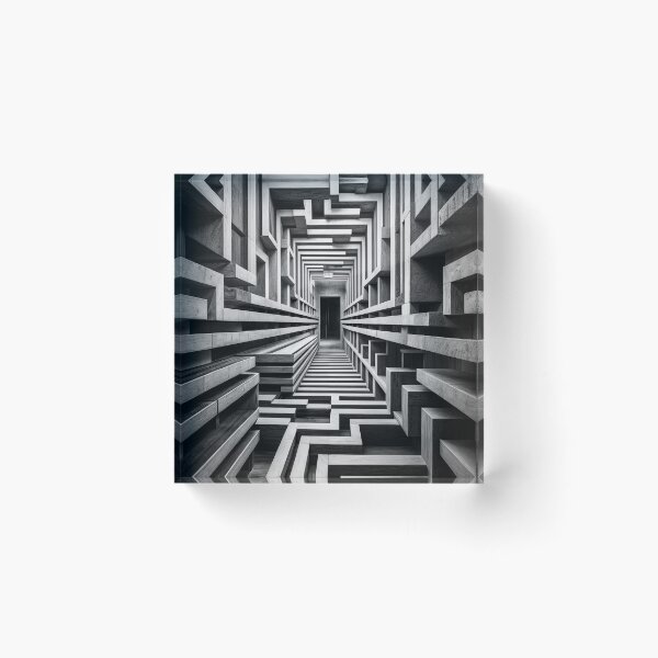 Item preview, infinite striped labyrinth with hidden doorways and shifting walls designed and sold by amithachapa.