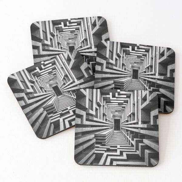 Item preview, infinite striped labyrinth with hidden doorways and shifting walls designed and sold by amithachapa.