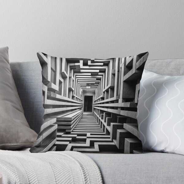 Item preview, infinite striped labyrinth with hidden doorways and shifting walls designed and sold by amithachapa.