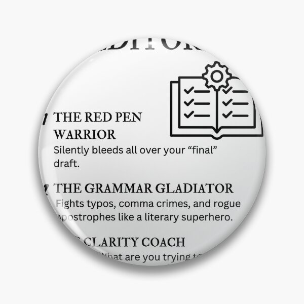 Item preview, Understanding Editors – Funny Grammar & Publishing Job Quotes designed and sold by PsyFlow35.