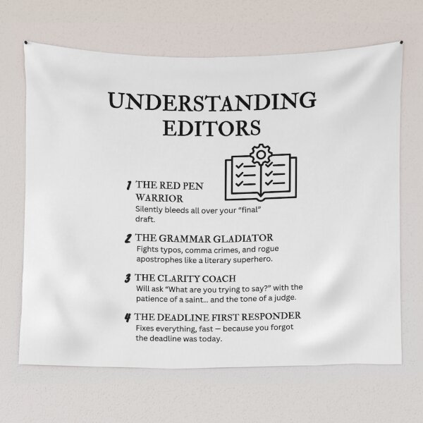 Item preview, Understanding Editors – Funny Grammar & Publishing Job Quotes designed and sold by PsyFlow35.