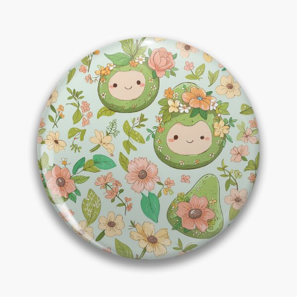 Item preview, Avocado with Flower Crown designed and sold by CoolPixels.