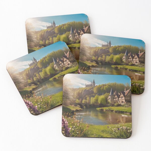 Item preview, Nature's Embrace: Enchanted Village near the River designed and sold by BlareBlare.