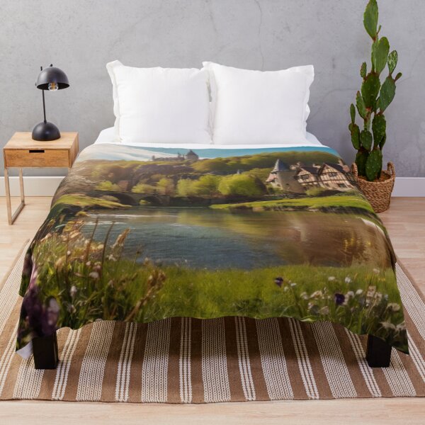 Item preview, Nature's Embrace: Enchanted Village near the River designed and sold by BlareBlare.