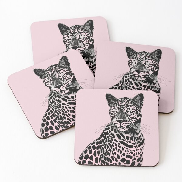 Item preview, Pink Leopard Drawing designed and sold by xiao xuans.
