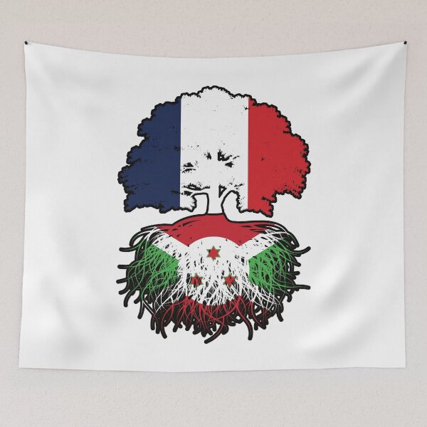 Item preview, Burundi Burundian French France Tree Roots Flag designed and sold by FlagX.