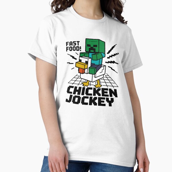 Vista previa del artículo con la obra «Comida rápida de Minecraft Chicken Jockey», diseñado y vendido por zzz888.