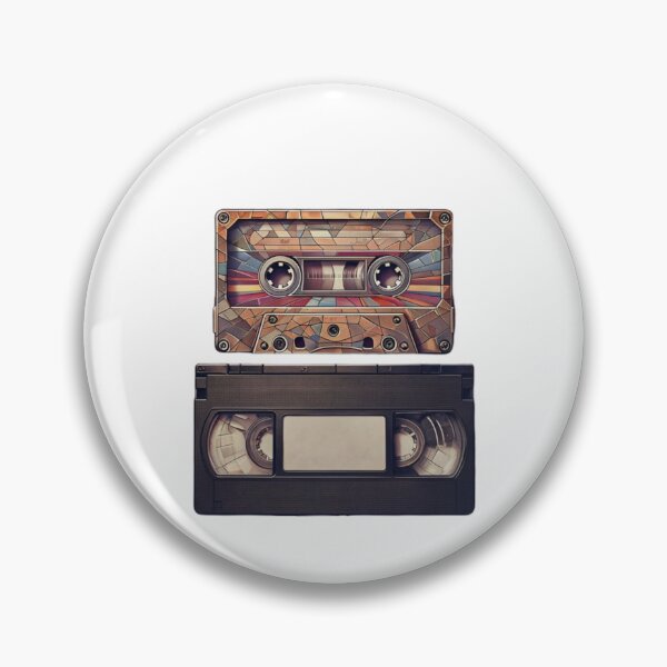 Item preview, Nostalgic Illustration of Vintage Audio Cassette and VHS Tape designed and sold by Aise06.