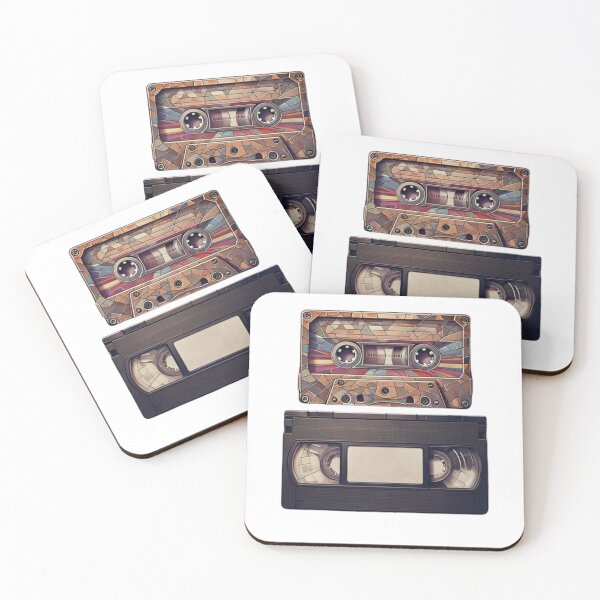 Item preview, Nostalgic Illustration of Vintage Audio Cassette and VHS Tape designed and sold by Aise06.