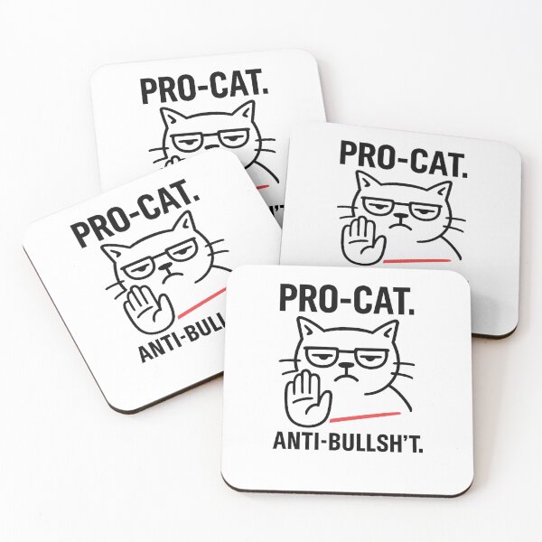 Item preview, Pro-Cat Anti-Bullshit Shirt – Funny Introvert Gift – For Developers & Homebody Cat Lovers designed and sold by JustMeditateIt.