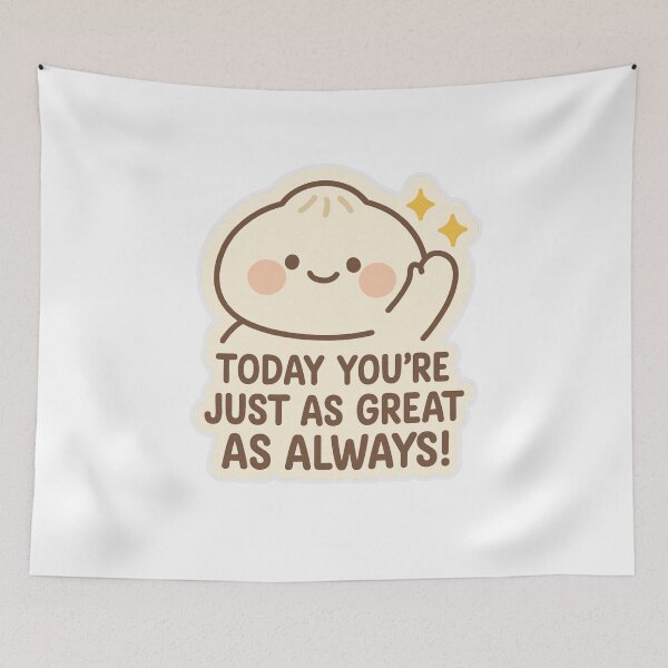 Item preview, Cute Dumpling with Sparkling Positivity designed and sold by liman2000.