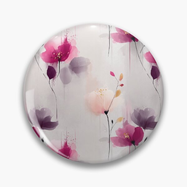 Item preview, Dreamy Petal Drift – Watercolor Florals in Mauve and Magenta Tones designed and sold by Moisky Patterns.