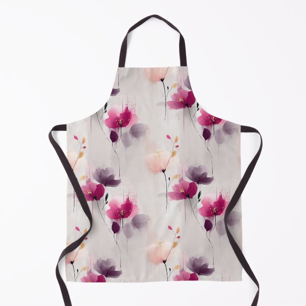 Item preview, Dreamy Petal Drift – Watercolor Florals in Mauve and Magenta Tones designed and sold by Moisky Patterns.
