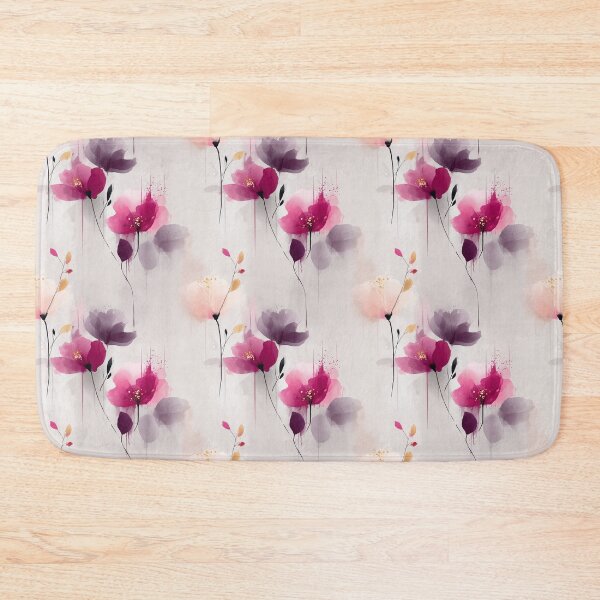 Item preview, Dreamy Petal Drift – Watercolor Florals in Mauve and Magenta Tones designed and sold by Moisky Patterns.