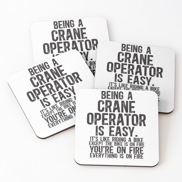 Item preview, Crane Operator Easy It is Like Riding A Bike Except the Bike is on Fire designed and sold by TeesYouWant.