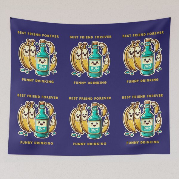 Item preview, Best Friend Forever Funny Drinking designed and sold by TrendsLook.