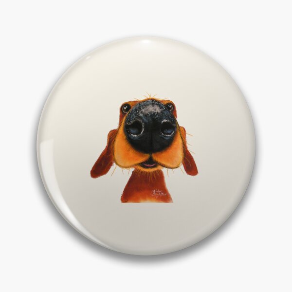 Item preview, Cute Dachshund Dog PRiNT ' CuRiouS NoSeY NoRMaN ' BY SHiRLeY MacARTHuR designed and sold by Shirley MacArthur Art.