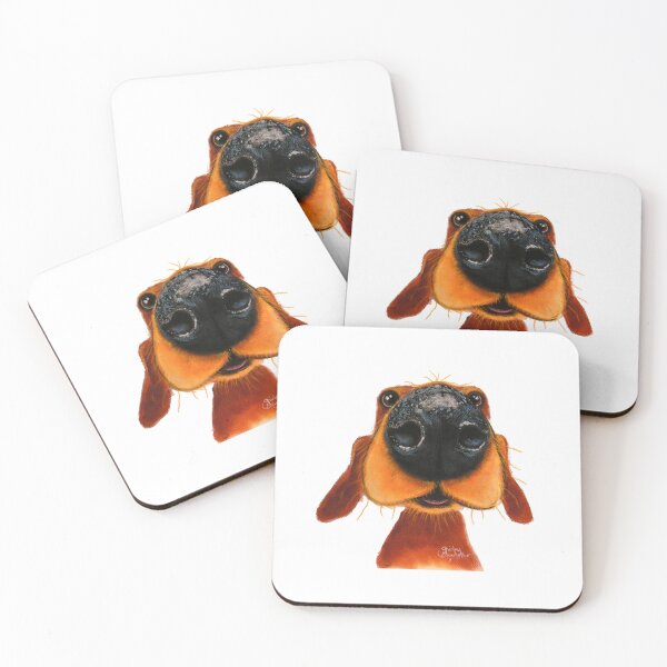Item preview, Cute Dachshund Dog PRiNT ' CuRiouS NoSeY NoRMaN ' BY SHiRLeY MacARTHuR designed and sold by Shirley MacArthur Art.