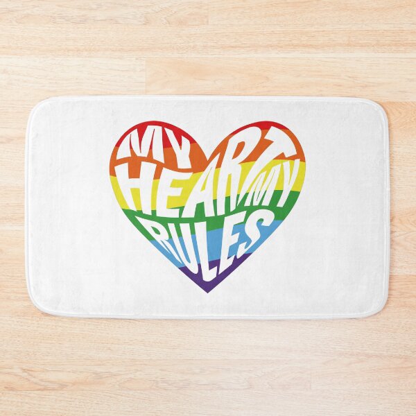 Item preview, LGBT heart My Heart my Rules designed and sold by Art-of-Rory.