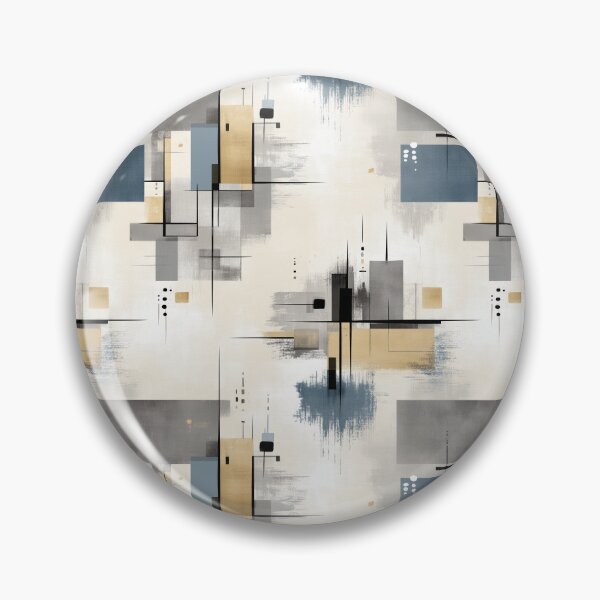 Item preview, Urban Balance – Modular Geometric Composition in Neutrals and Blue designed and sold by Moisky Patterns.