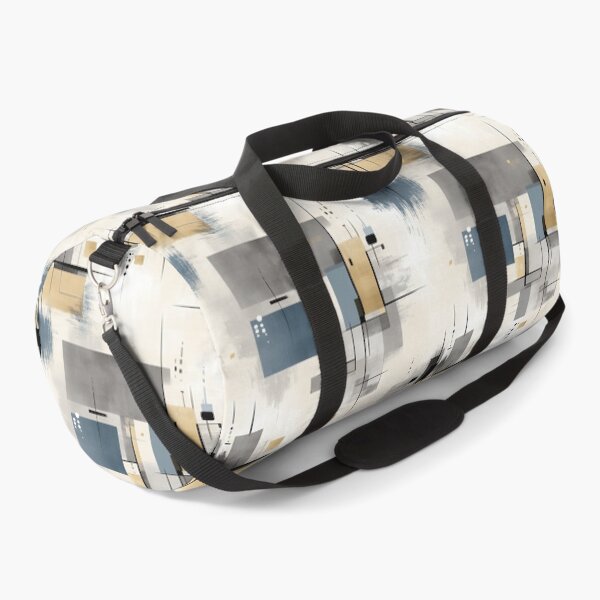 Item preview, Urban Balance – Modular Geometric Composition in Neutrals and Blue designed and sold by Moisky Patterns.