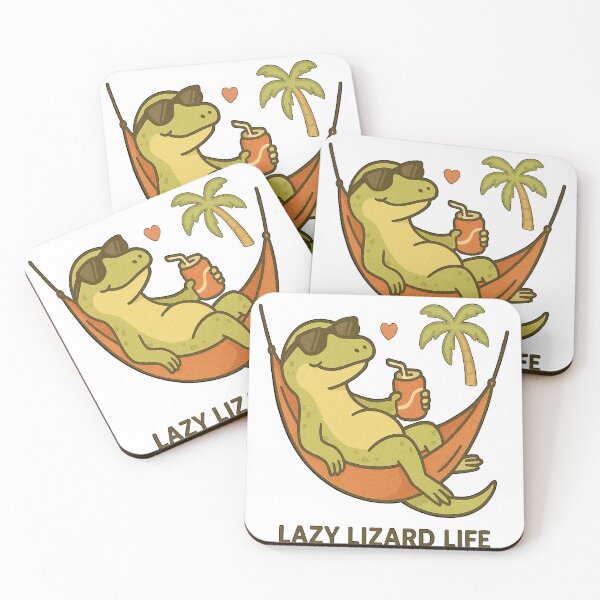 Item preview, Lazy Lizard Life – Chill Animal Art designed and sold by Memorph.