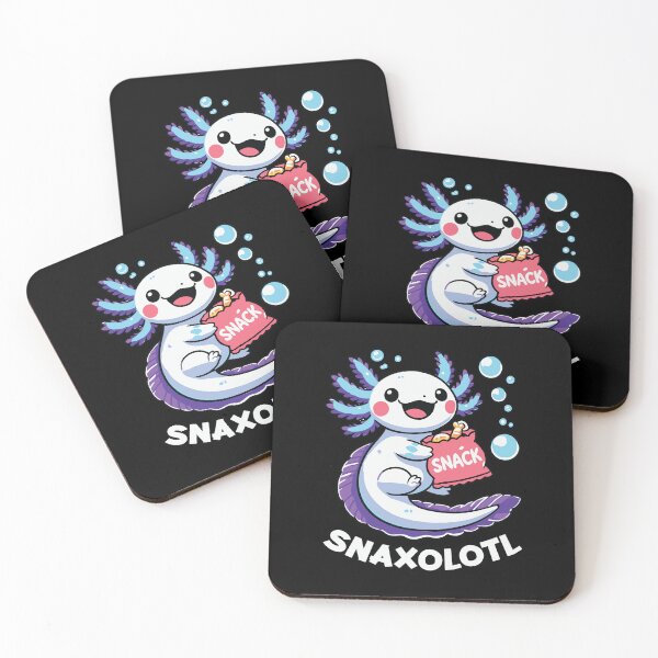 Item preview, Snaxolotl - Cute Axolotl with Snack Cartoon Graphic designed and sold by KolbaVison.